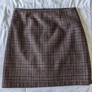 vintage plaid mini skirt